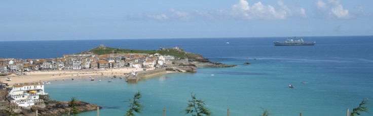 Ark Royal in St Ives Bay