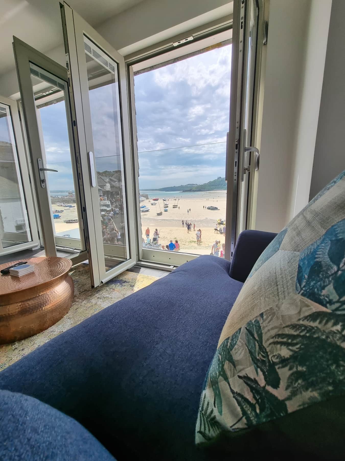 Chy Mor apartments with views across St Ives harbour